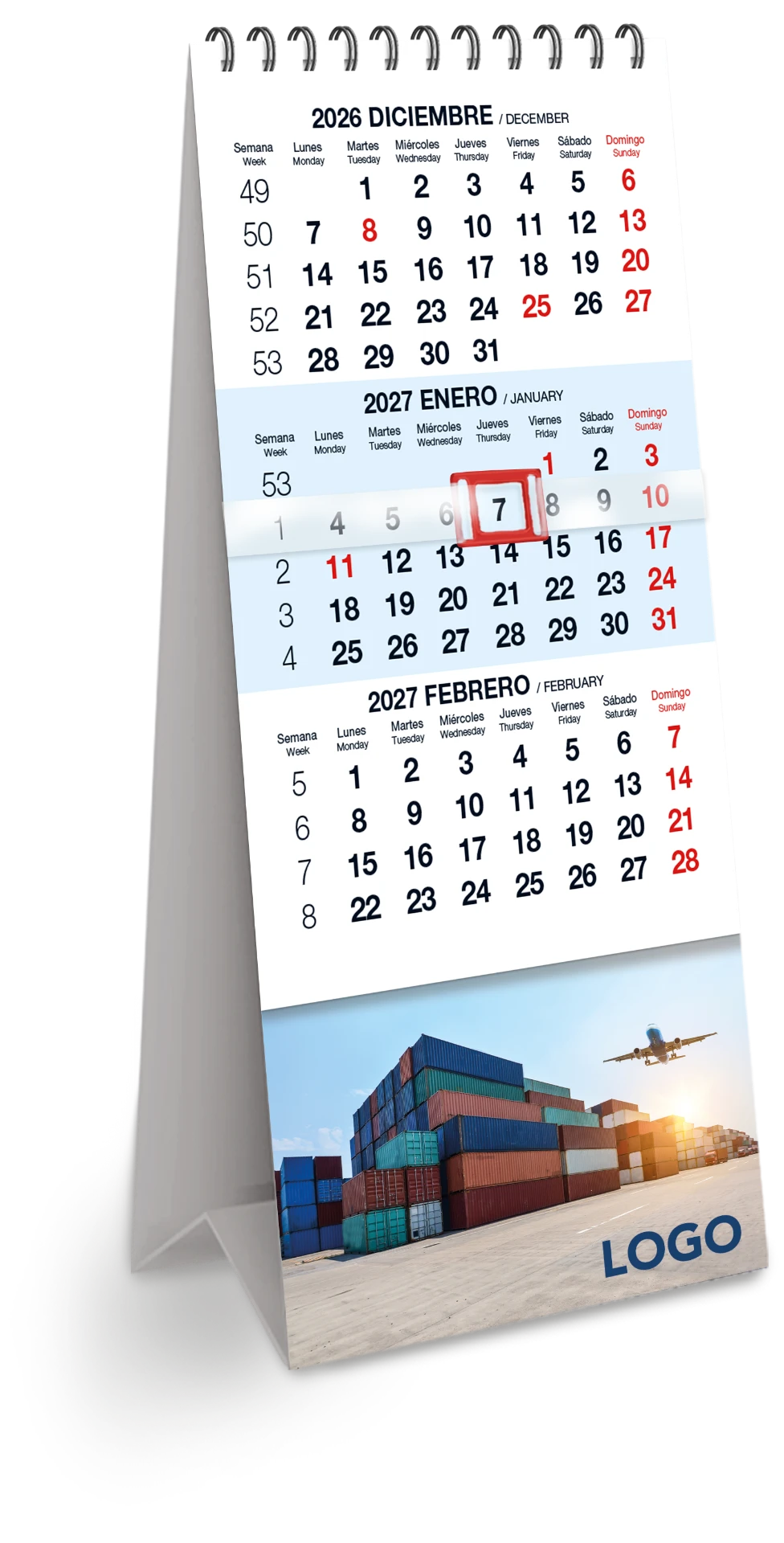 Calendario de escritorio referencia KE3A