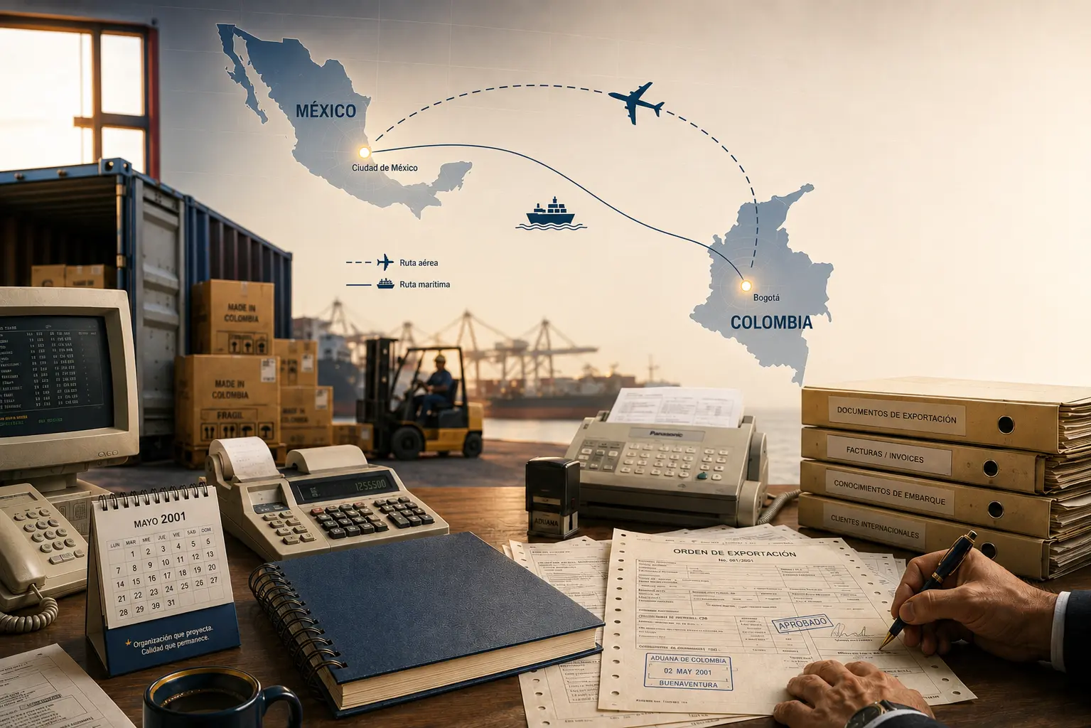 Exportaciones de Colombia a México, 2001